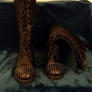 Torrid knee high combat boots